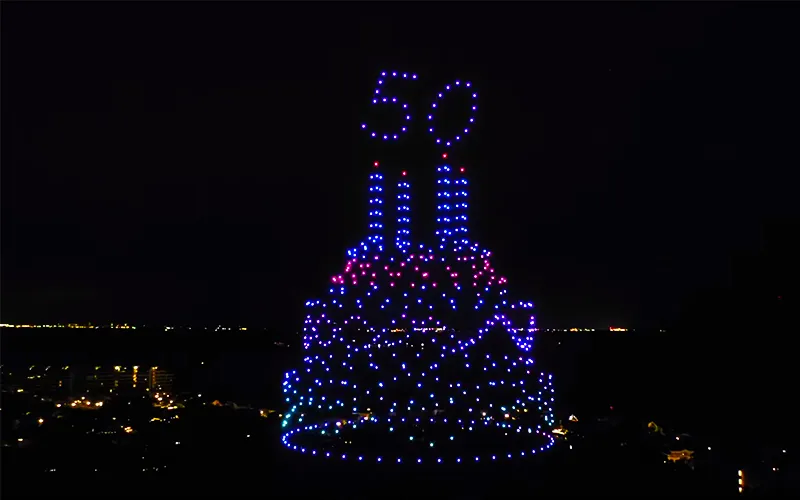 500 drones · Singapore · Private events