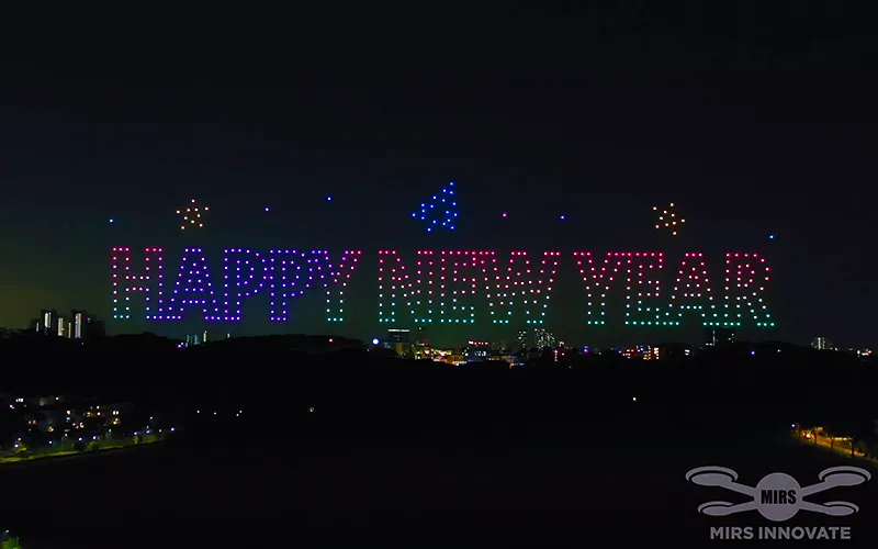 500 drones · Singapore · Celebration
