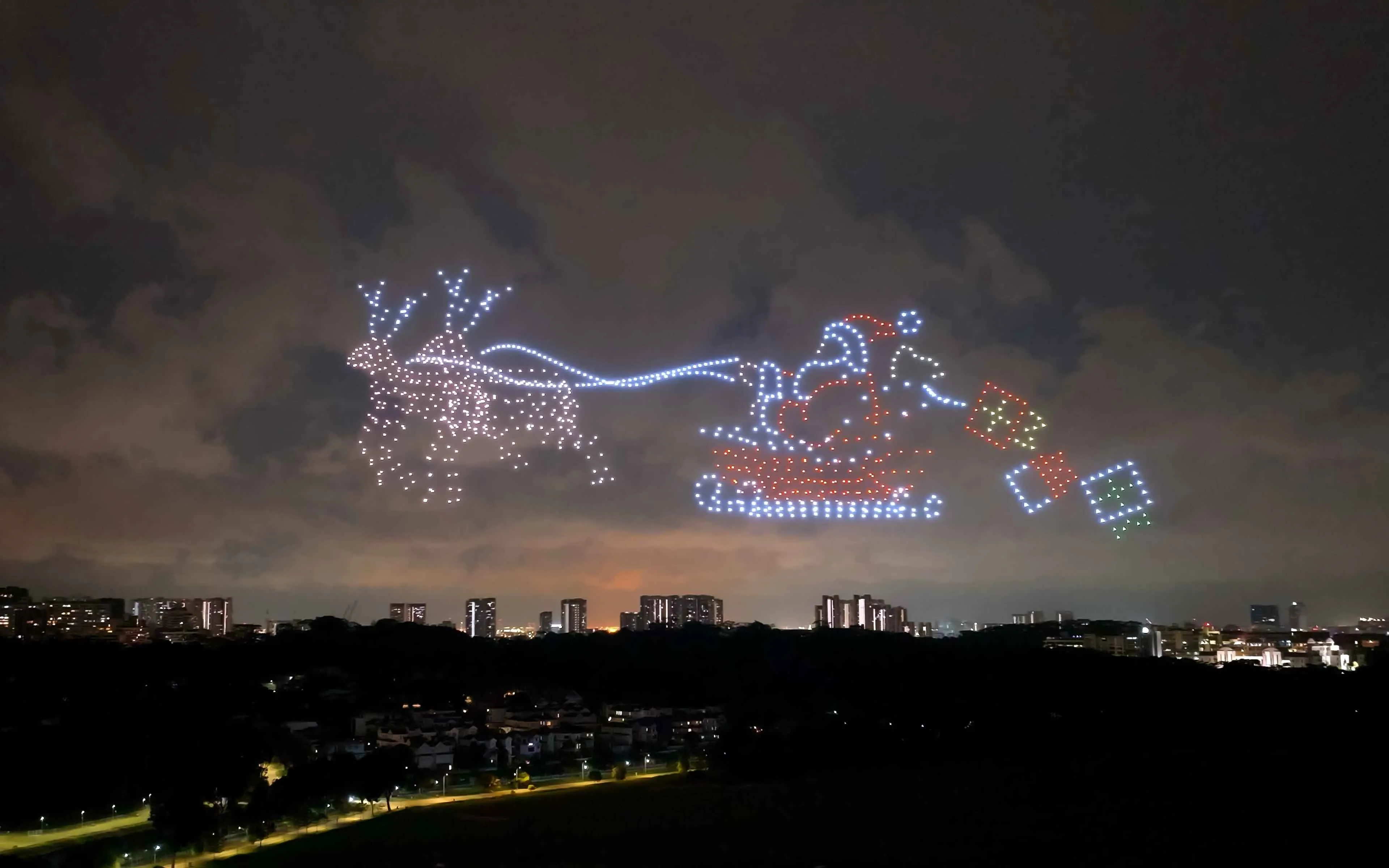 1000 drones · Singapore · Celebration