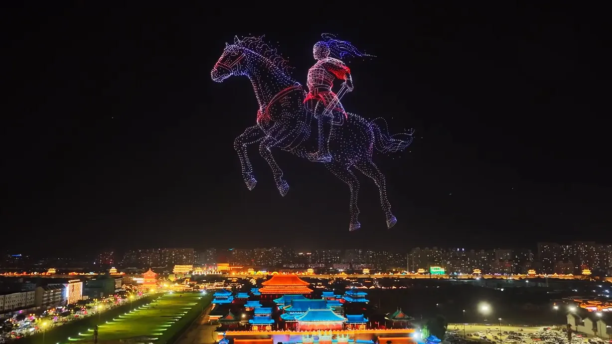 500 drones · China · Private events
