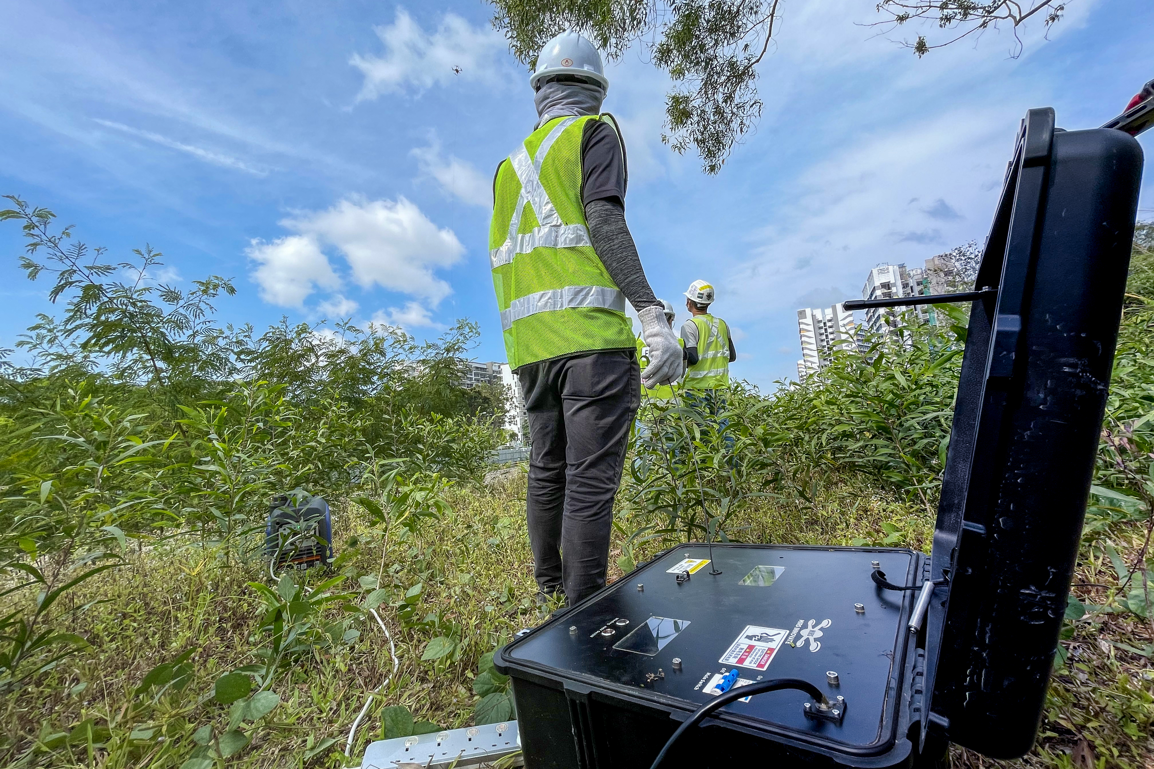 Drone top roof inspection